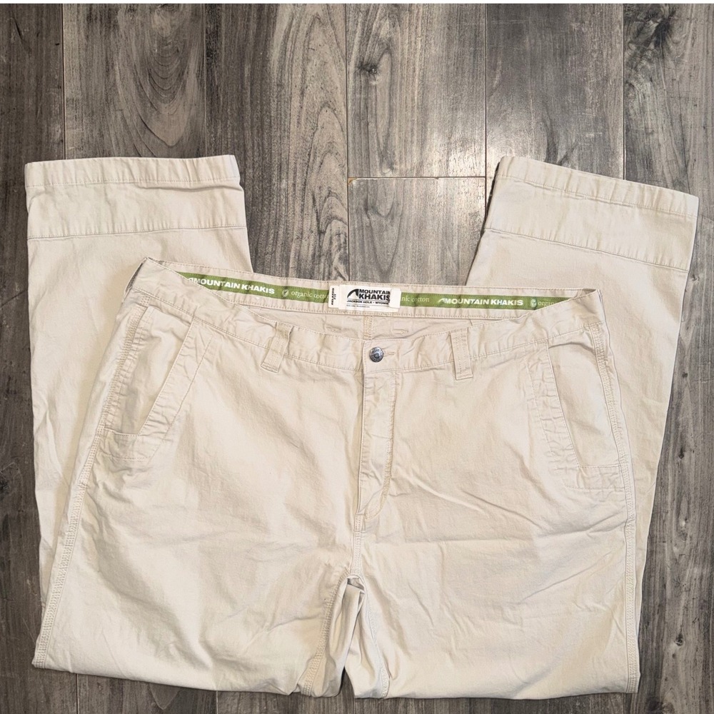 Mountain Khakis Relaxed Fit Organic Cotton Stretch Pants Mens 44x32* Gorpcore
